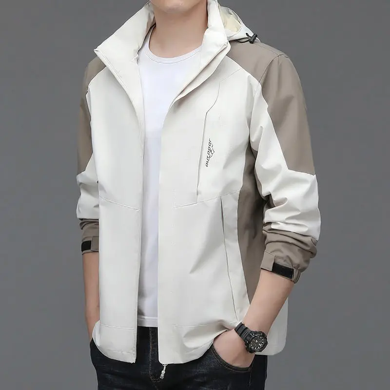 

2023 зимняя трендовая верхняя одежда для мужчин, осенняя одежда с капюшоном, Новый Повседневный спринтерский костюм для мужчин среднего возраста