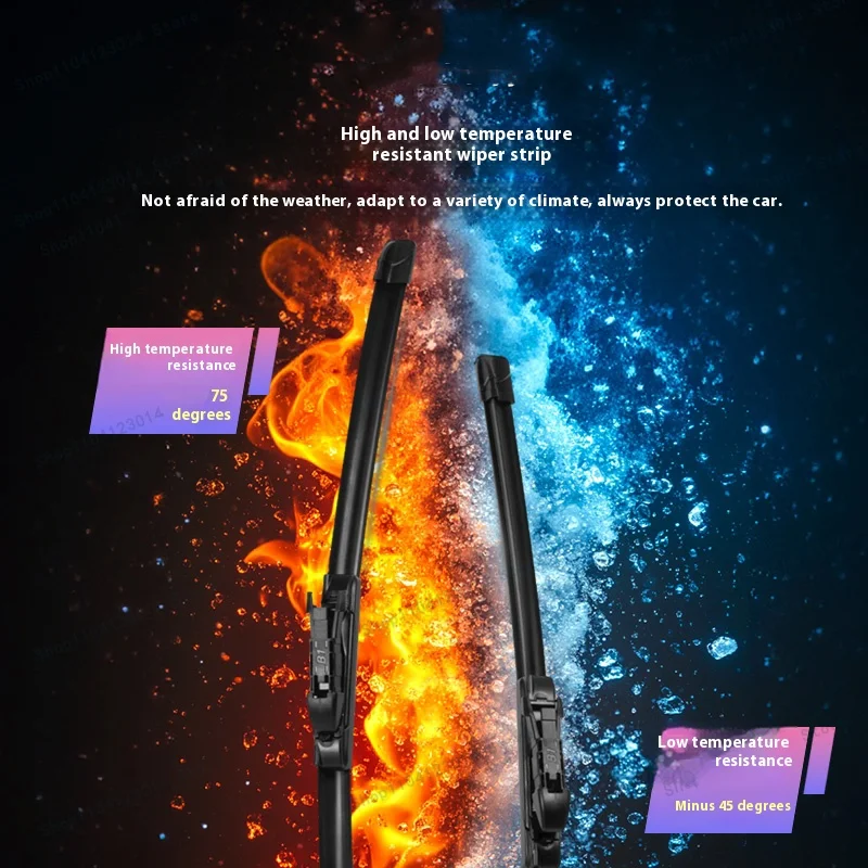 Фото Для JAC Frison T8 2025-2018 DR PK8 EVO Cross 4 Sollers ST8 Щетки стеклоочистителя переднего стекла 2 шт. Аксессуары для окон ветрового стекла №4