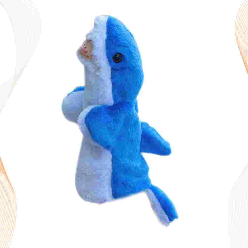 

Creative Stuffed Hand Puppet Adorable Animal Shark Funny Cartoon Plush Toy Gift for Kids (Sky-blue)