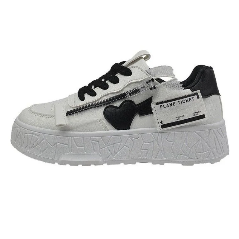 SHANPA Fashion Womens Platform Sports Shoes 2023 Contrast Color Casual Sneakers Breathable Athletic White Luxury Ladies Shoes