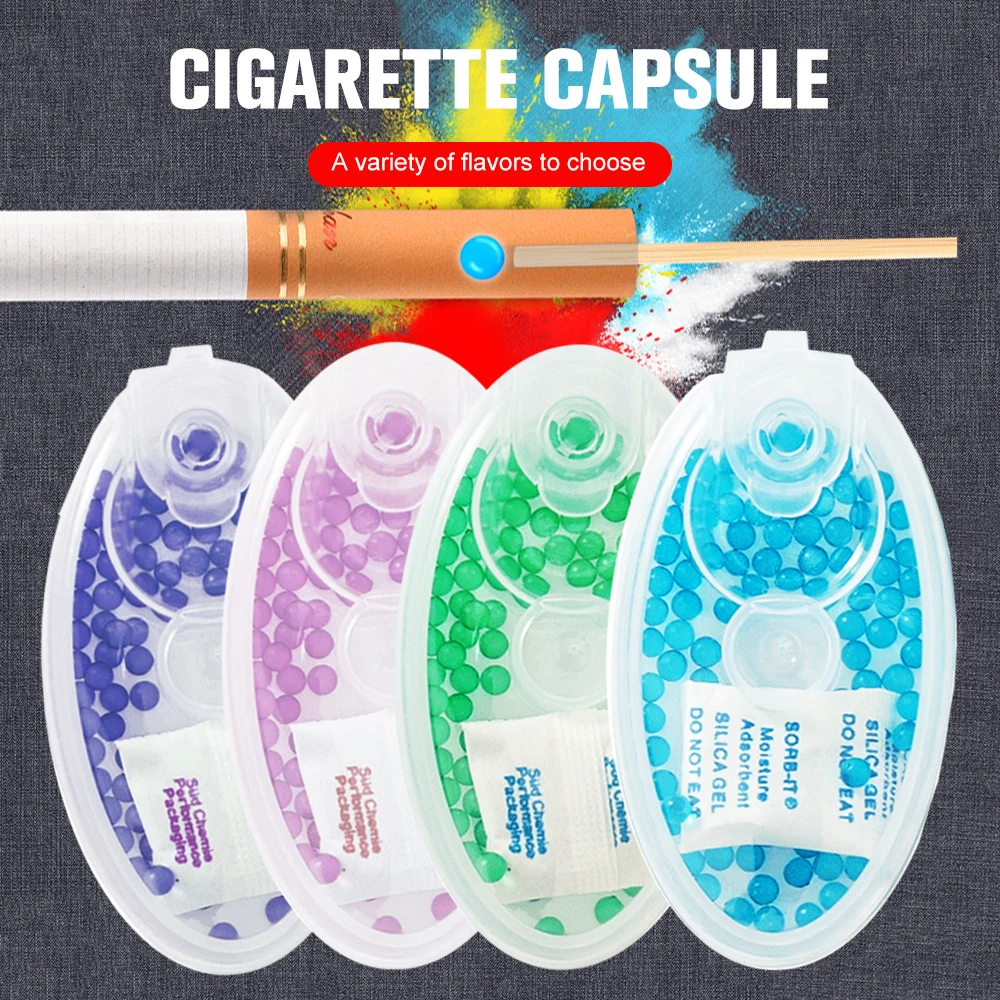 

1000pcs Mixed Fruit Mint Flavor Ice Cigarette Pops Beads Cigarettes Popping Capsule For Tobacco Holder Filter Men's Smoking Tool