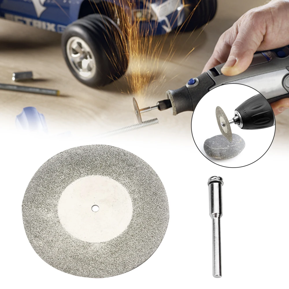 

60mm Diamond Grinding Wheel Metal Cutting Disc For Mini Dremel Rotary Tool Accessories With 1pc Arbor Shaft