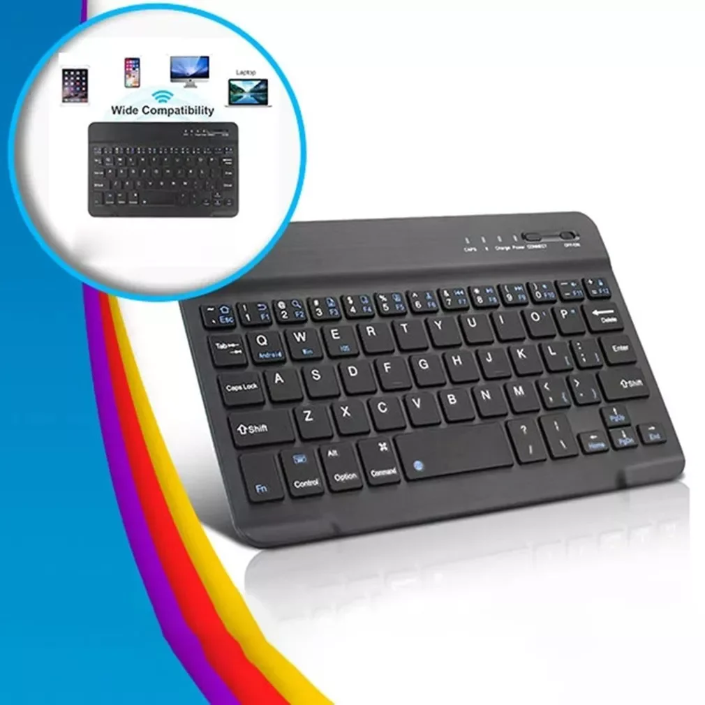 

Mini Bluetooth Keyboard Wireless ipad Russian Keyboard Tablet Spanish Rechargeable Keyboard For Tablet ipad cell phone Laptop
