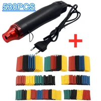 127530pcs waterproof heat shrink tube 21 shrinkable wire shrinking wrap tubing wire connect cover protection with hot air gun