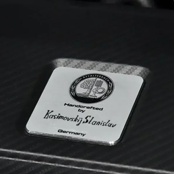 Серебряная этикетка эмблема для AMG наклейка AFFALTERBACH на двигатель внутренняя Mercedes
