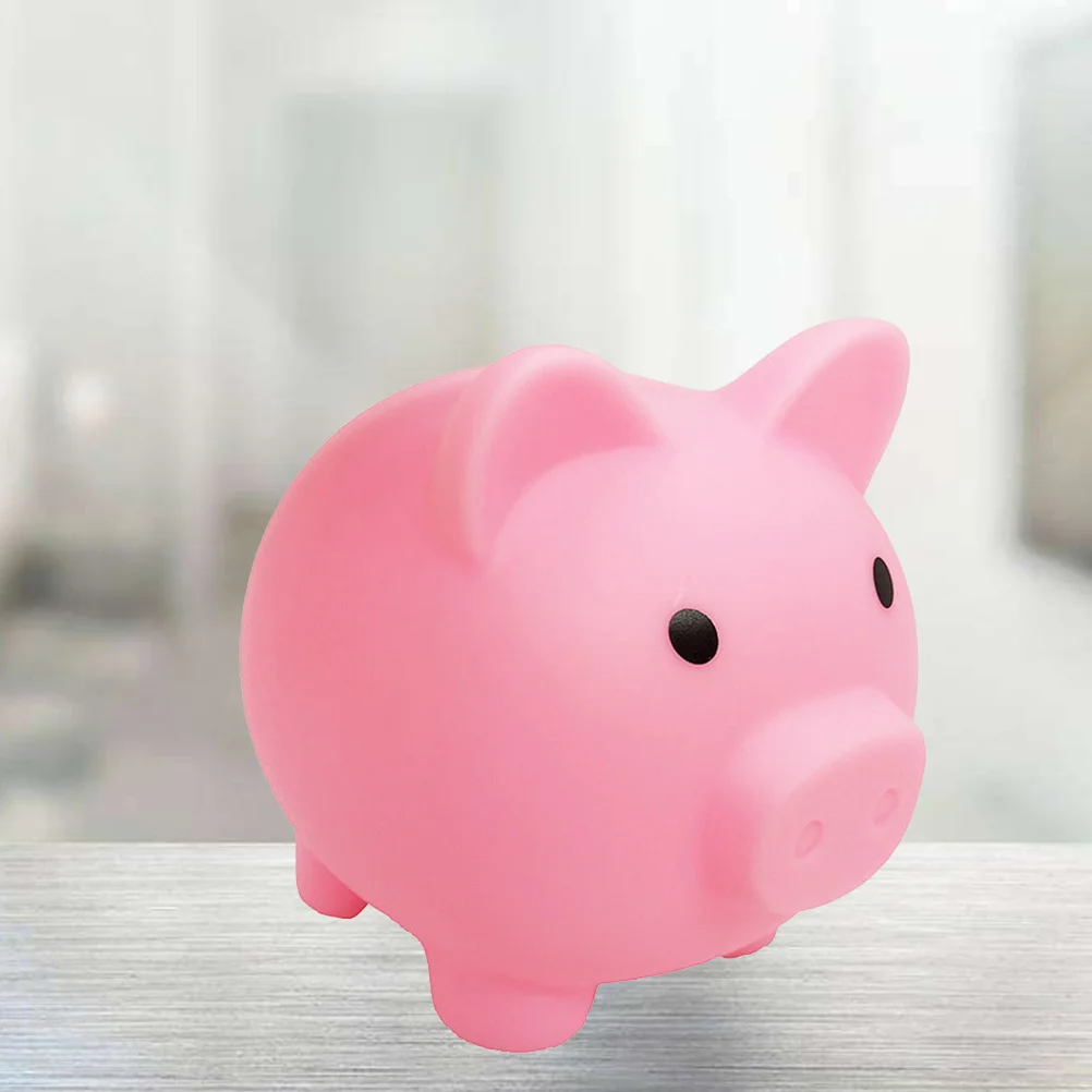 

Bank Piggykidsmoneystoragecontainer Box Banks Unbreakable Blue Birthday Toddler Gifts Girls Boys Cartoon Tank Siliconechange