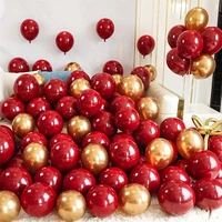 4020pcs 10inch pomegranate red confetti latex balloons wedding globos birthday baby shower house new year party decorations