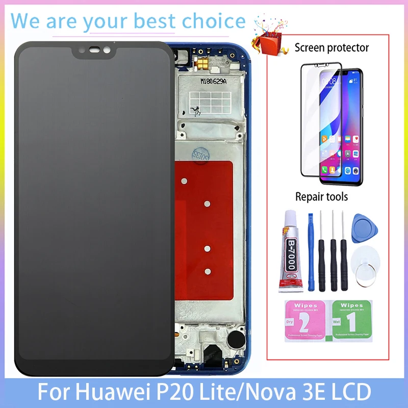 

5.84" Original Lcd Display For Huawei P20 Lite Nova 3E NETL00 ANELX1 P20Lite Touch Screen Digitizer Assembly Replacement Parts