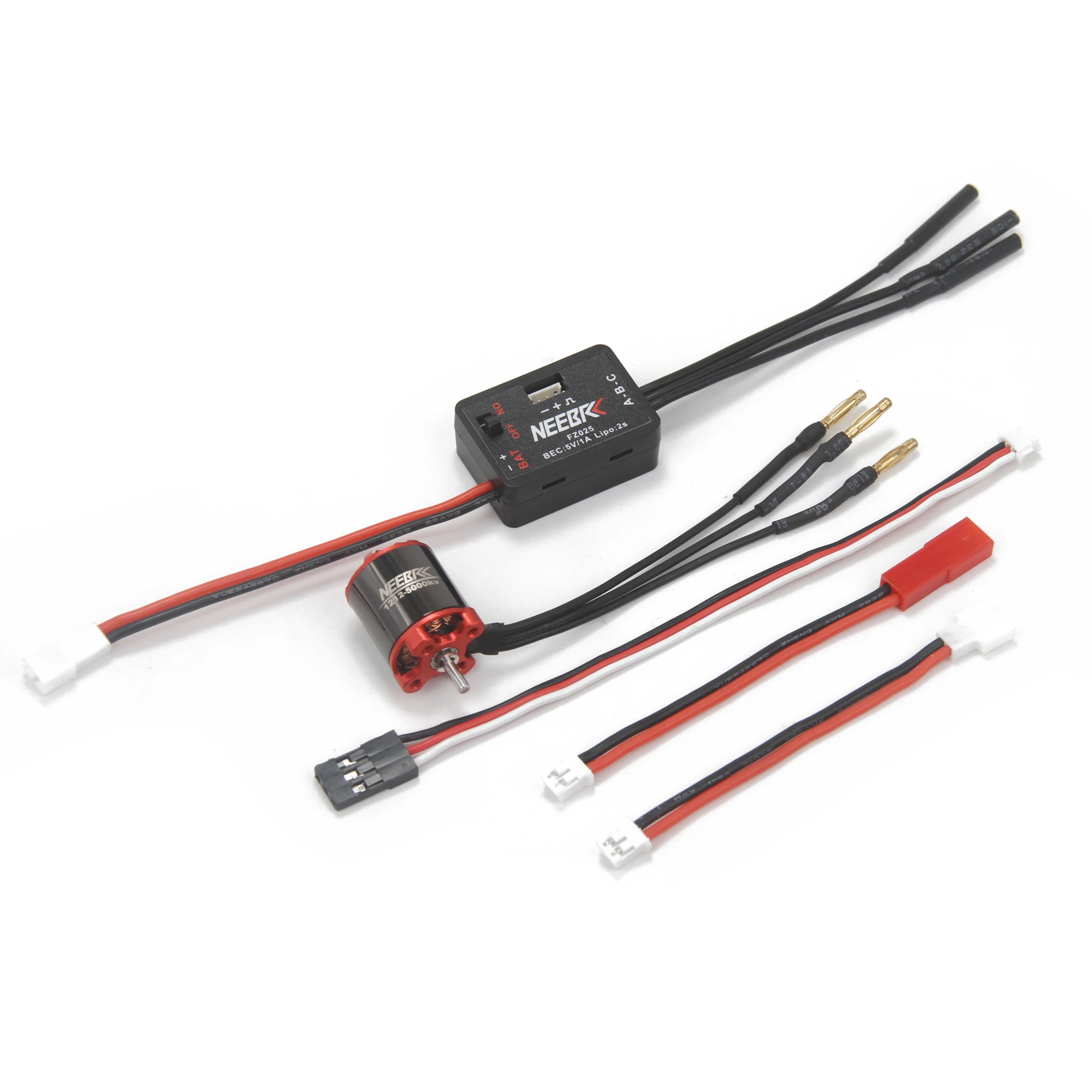 Фото Бесщеточный двигатель NEEBRC 1212 5000KV, регулятор скорости 25A ESC, BEC 5V/1A для радиоуправляемых мини-машинок 1/24, 1/28, 1/32 (для скалолазания, дрифта), запчасти для тюнинга №5