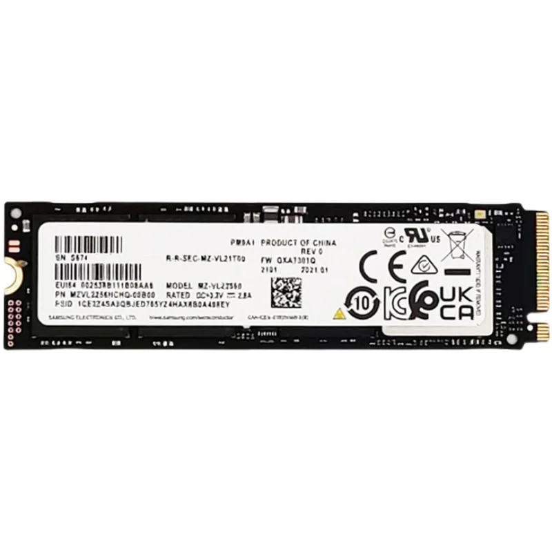 

Free Shipping!! 1PC Suppliers Storage Solid State Drive Slim Price For Samsung Wholesale SSD PM9A1 256G 512G 1TB
