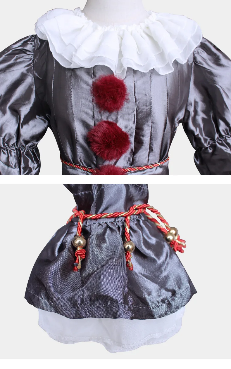 Детские костюмы на Хэллоуин для косплея из фильма ужасы Джокера пеннивайза