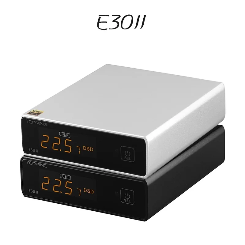 

E30 II Decoder 2*AK4493S DAC Hi-Res Audio XMOS AU208 Touch Operation E30II with Remote Control Preamp DAC
