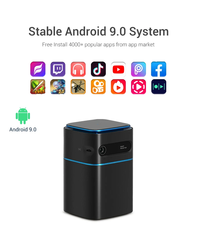 Умный портативный проектор 4K D042 с сенсорной панелью