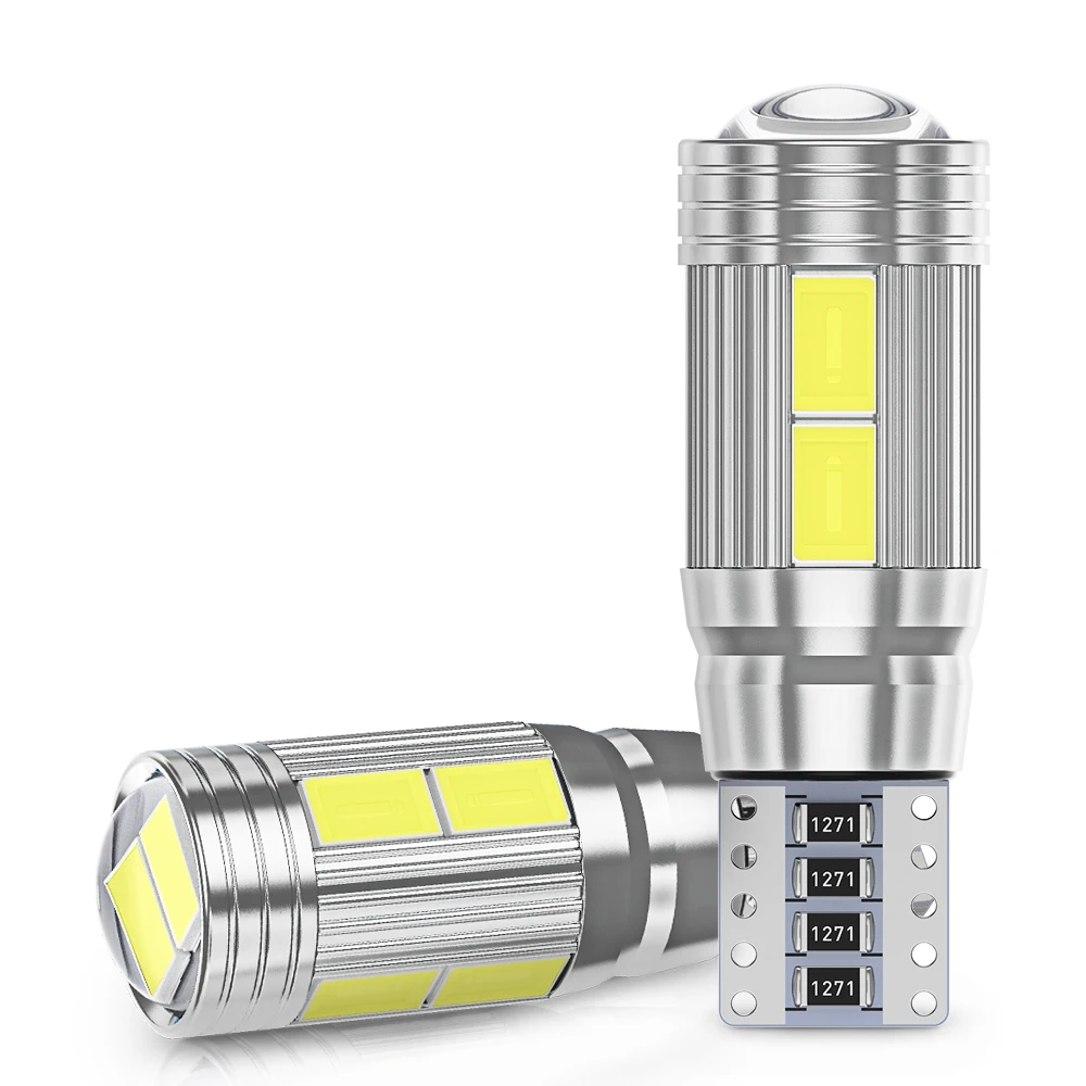 2 шт. светодиодный Автомобильные светодиодные лампы T10 W5W 194 5630 10 SMD 12 В 6000 К |
