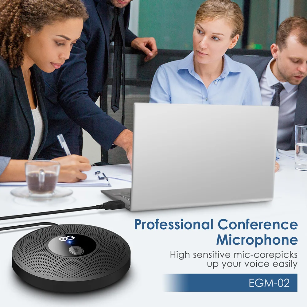 

USB Wired Condenser Microphone Pickup Tabletop Mic For Meeting Computer Laptop Voice Direct Pickup Buttons Communicate Micphone