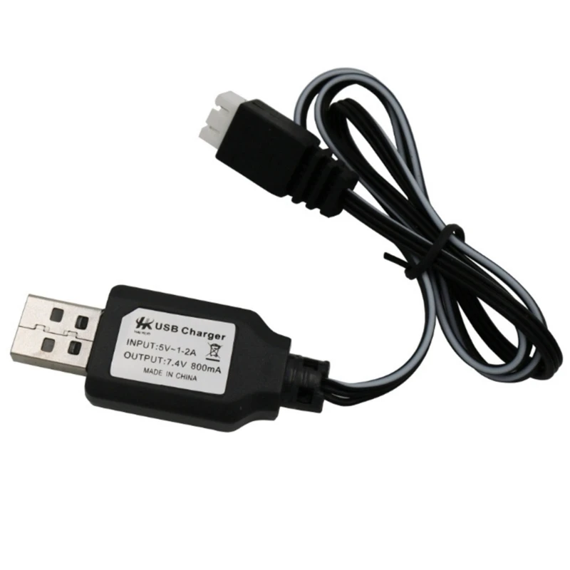 USB-кабель для зарядки аккумулятора 7 4 В с трехконтактным адаптером