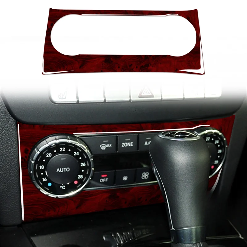 

For C Class W204 2011 2012 2013 Air Conditioning Control Panel Cover Trim Sticker Car Accessories