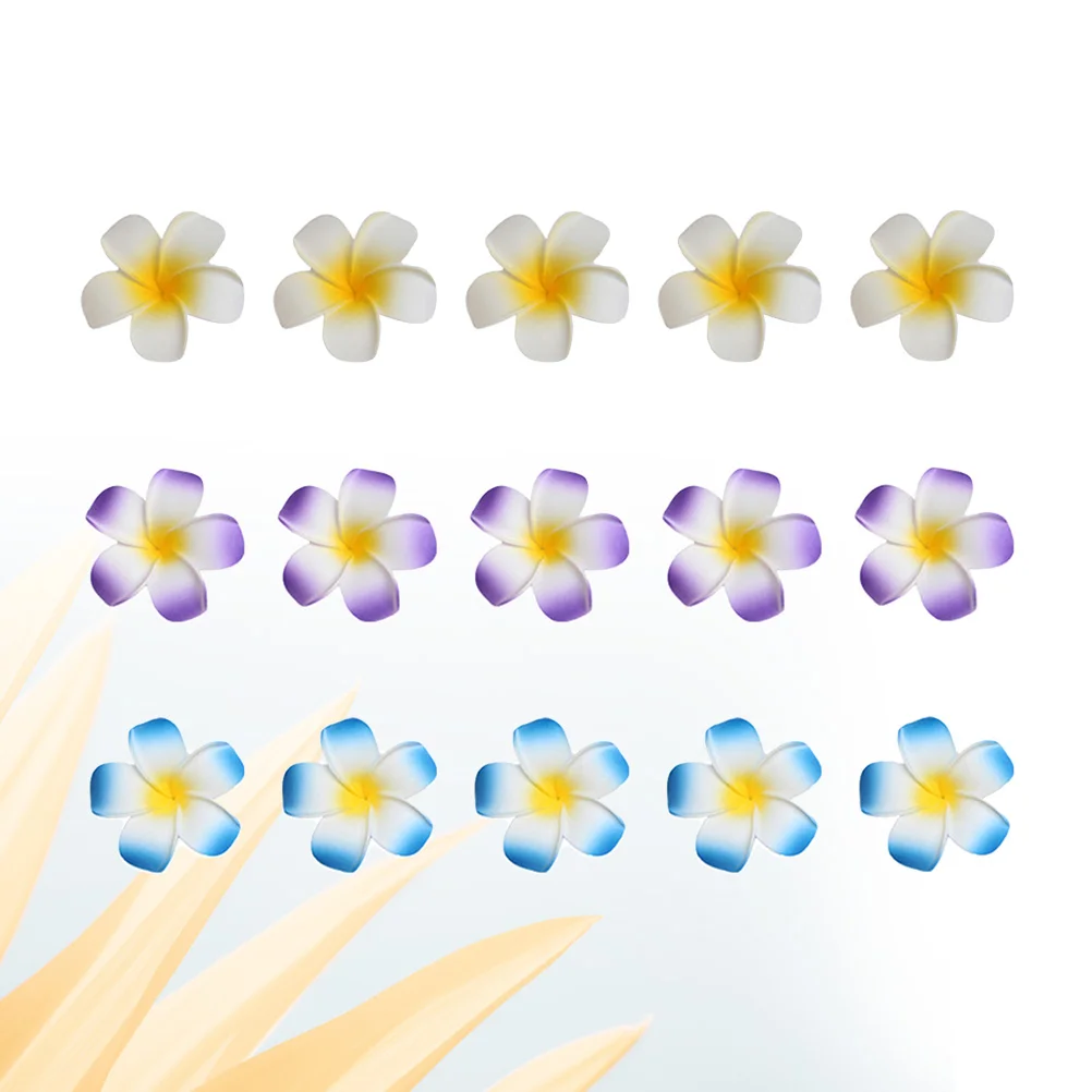 15 шт. гавайские украшения заколки для волос с цветами цветы плюмерии аксессуаров