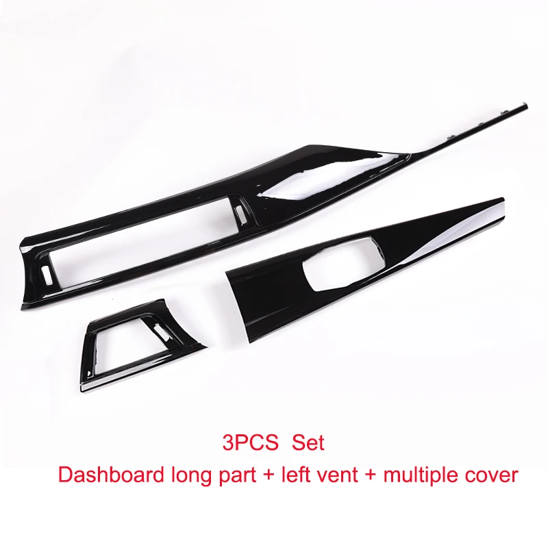 

Глянцевые черные сменные накладки на внутреннюю приборную панель для BMW 3 4 серии 3GT F30 F31 F32 F34 F36 F80, детали туристических аксессуаров