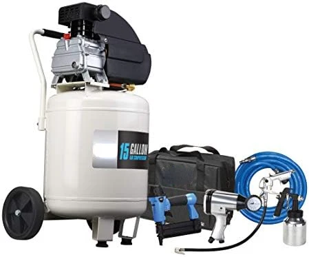 Horizontal Electrical Air Compressor, 6-Gallon