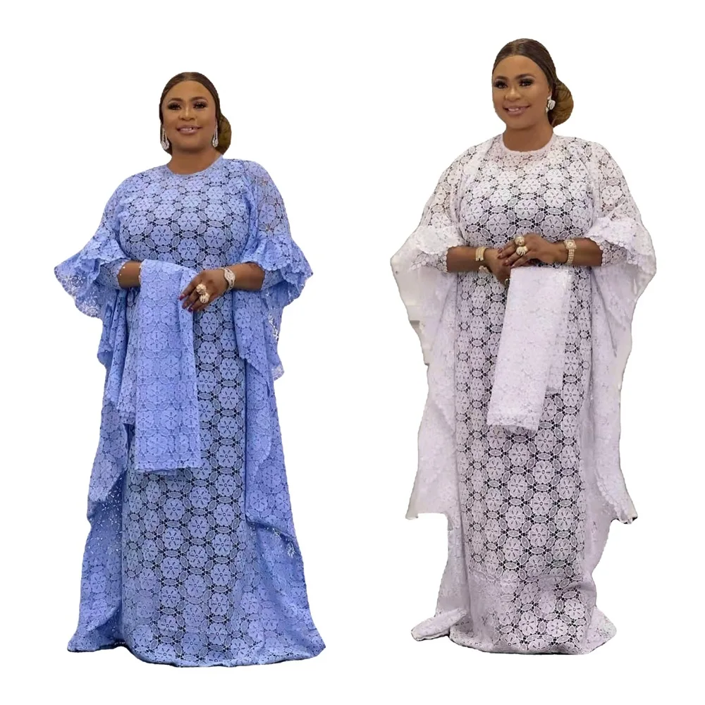 

Платья в африканском стиле для женщин, летние африканские женские платья с круглым вырезом, белые, синие, розовые, черные длинные платья в аф...