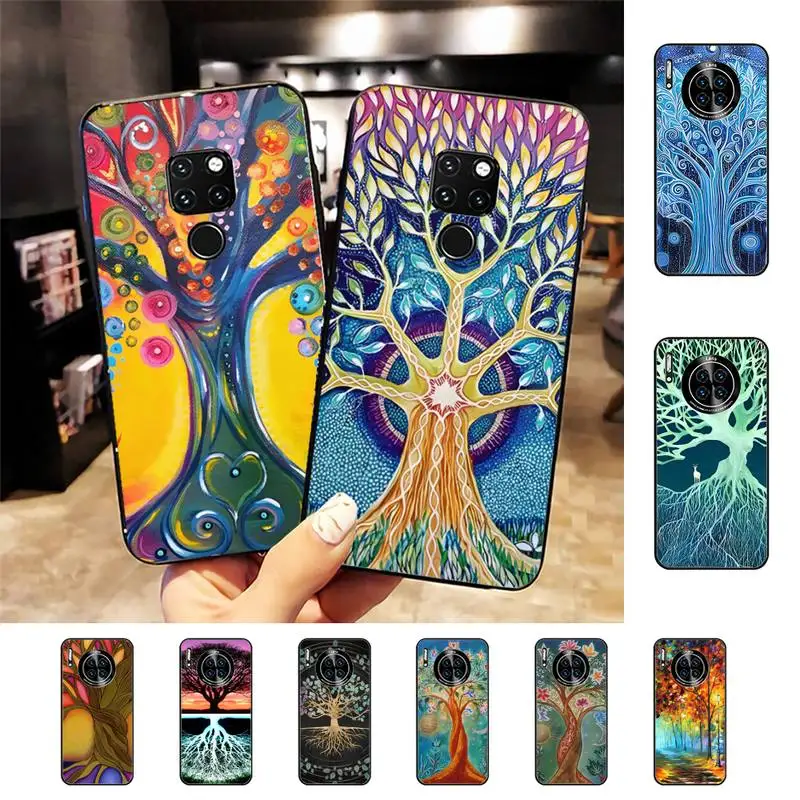 

Tree of Life Phone Case for Huawei Mate 20 10 9 40 30 lite pro X Nova 2 3i 7se
