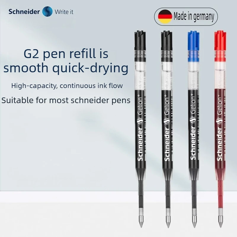 Фото 3/5/20 шт. стержни для гелевой ручки Schneider G2 Gelion, европейский стандарт, 0,5 мм, большая емкость, гладкие письменные офисные принадлежности №1