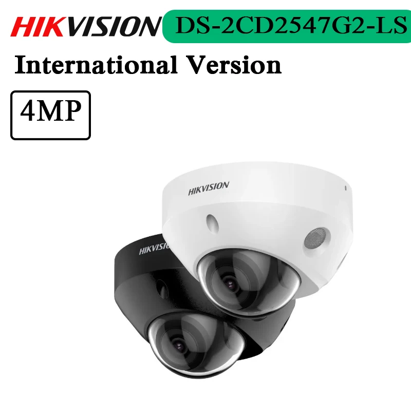 

In Stock HIK 4MP ColorVu Fixed Mini Dome Network Camera DS-2CD2547G2-LS H.265 Audio And Alarm Interface