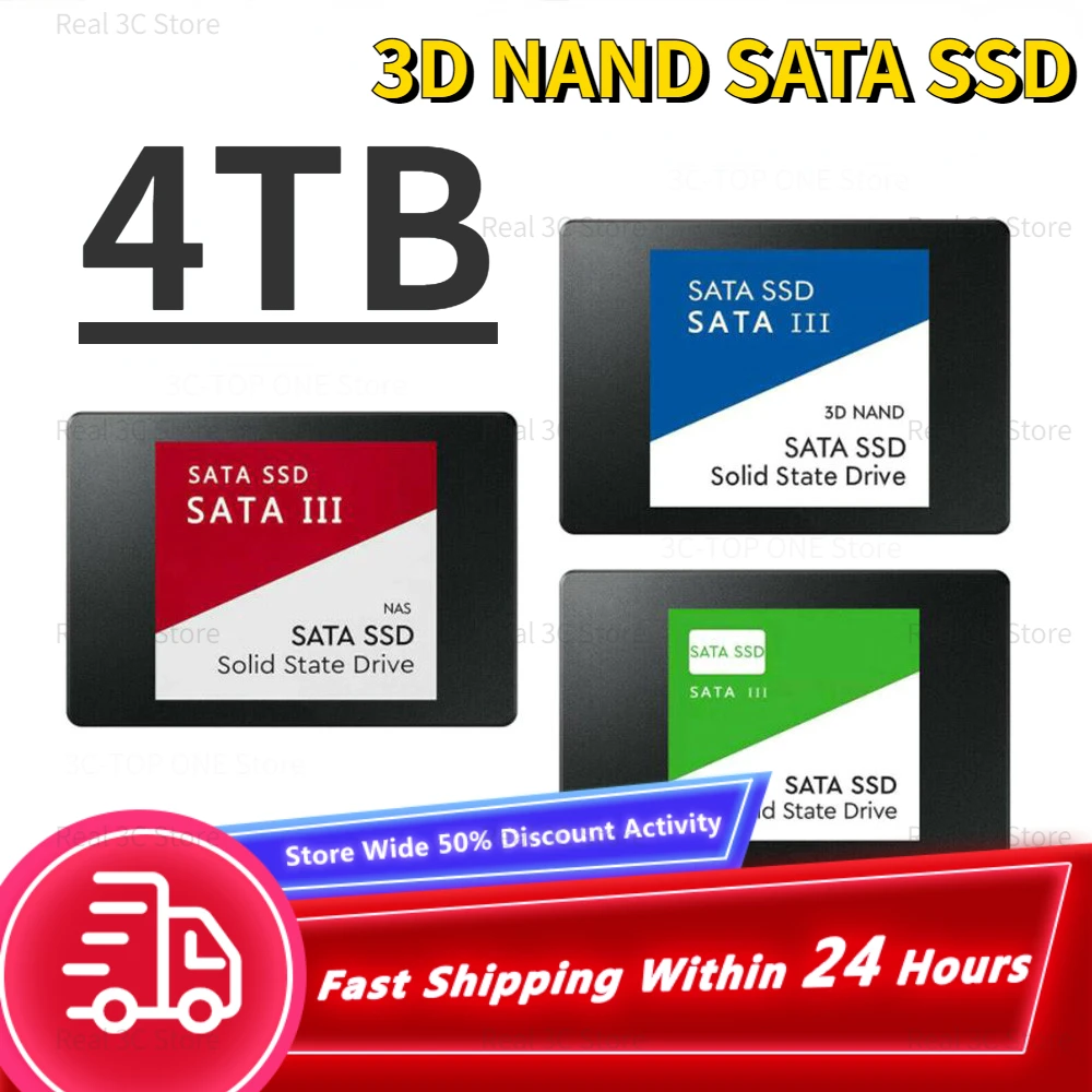 

16TB New Original 2.5 Sata3 Hard Drive Disk Ssd 500GB HDD High Speed Transfer 1TB SSD SATA Internal Solid State for Laptop PS5