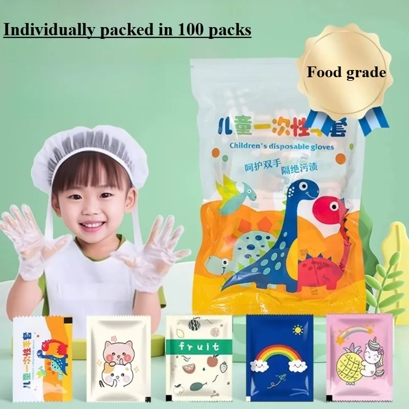 

Детские одноразовые перчатки из ПЭ