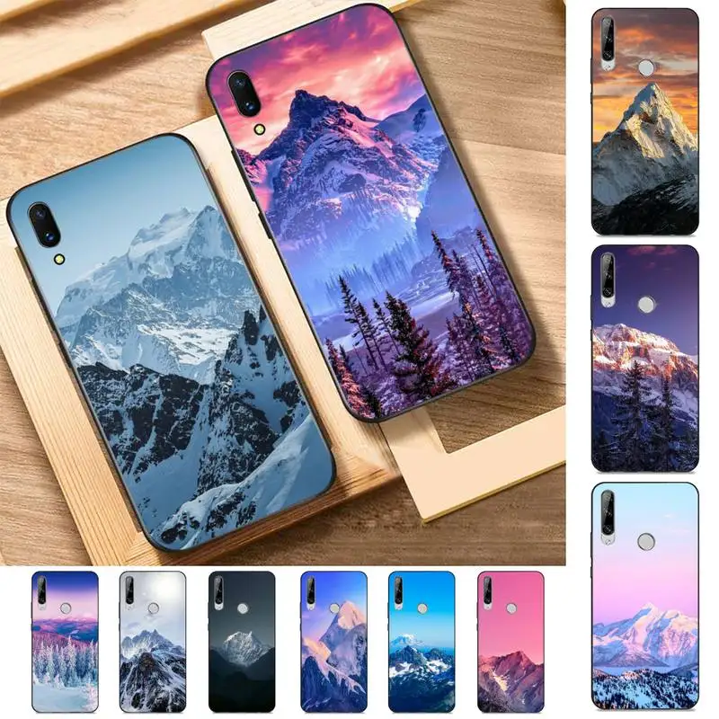 

Snow Mountain Phone Case for Huawei Y 6 9 7 5 8s prime 2019 2018 enjoy 7 plus