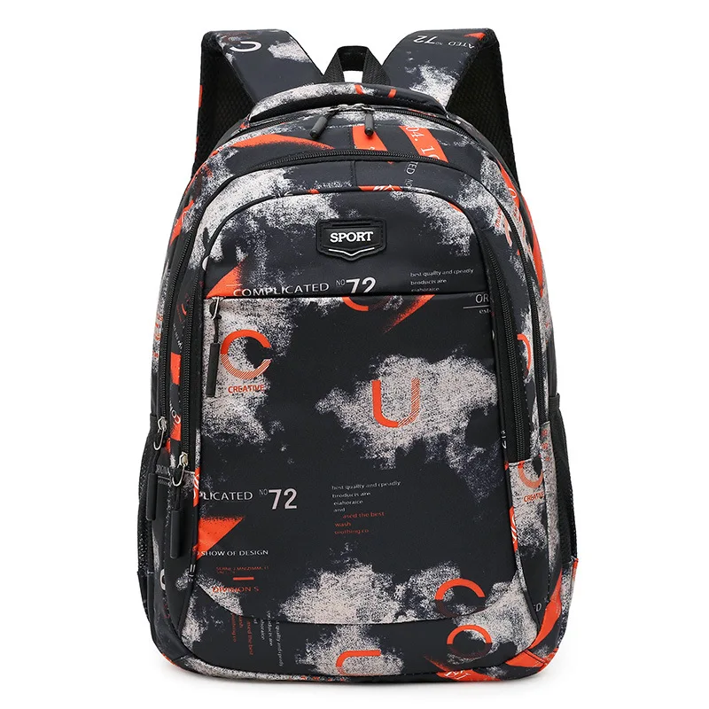 

Fashion Print Trend Backpack Large Waterproof Student Schoolbag Outdoor Leisure Travel Backpack