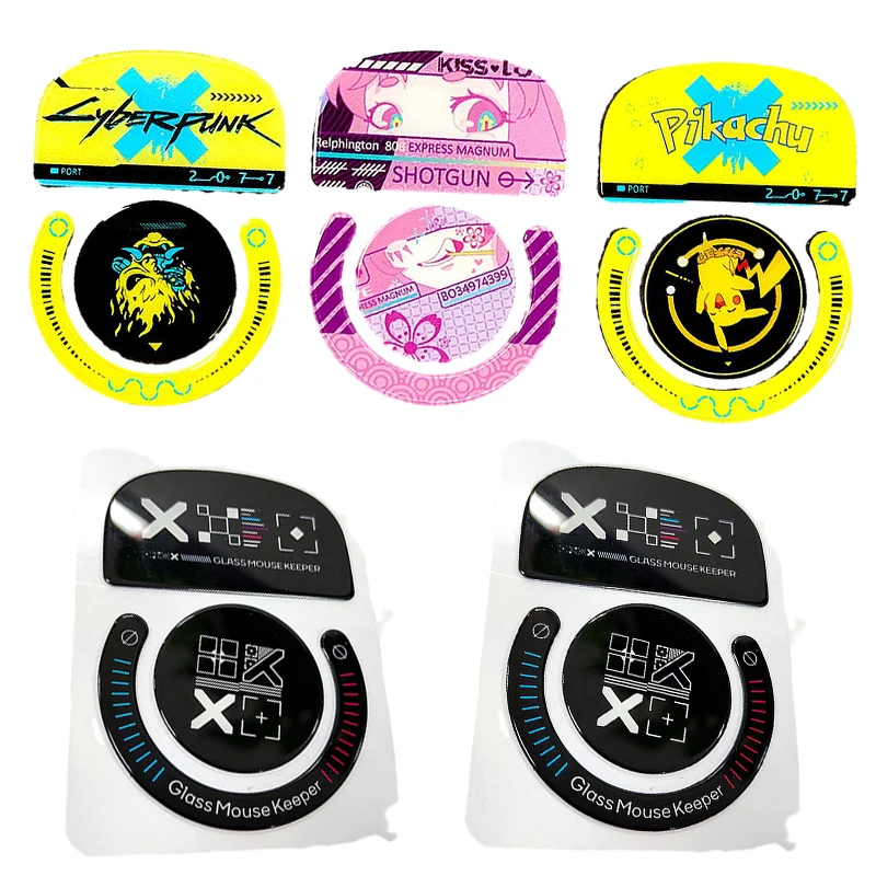 

Glass Mouse Feet Sticker Mouse Skates Glide Feet Pads For GPW GPW2 G-pro Wireless Gaming Mouse Rounded Curved Edges