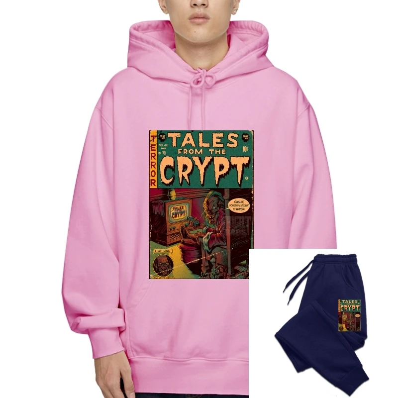 

Толстовка Свитшот толстовка с капюшоном с надписью «Tales From The Crypt» Мужская модная толстовка с капюшоном