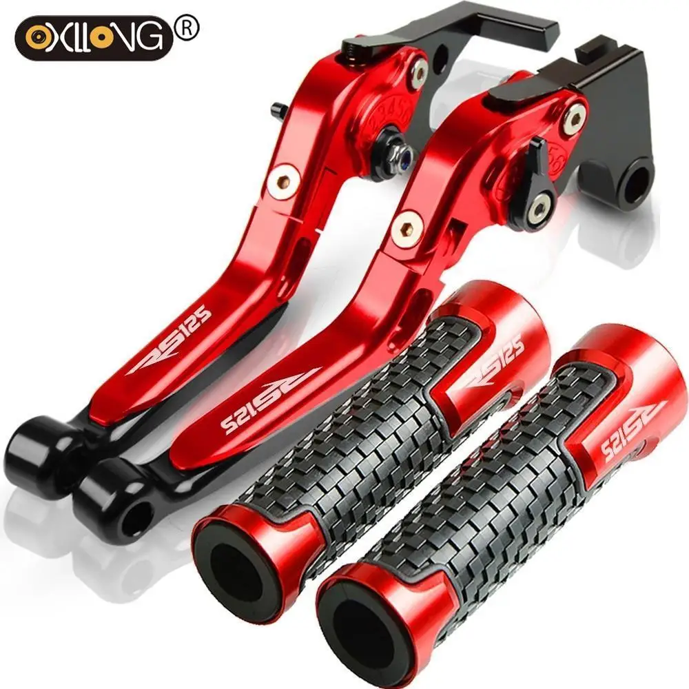 

Motorcycle Grips RS125 Handle Grips Handlebar EXtendable Brake Clutch Levers For Aprilia RS125 RS 125 2006 2007 2008 2009 2010