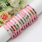 Модный женский браслет ручной работы с бусинами в богемном стиле, эмалированный пляжный браслет радужной расцветки для подруги, идеальный подарок для друга