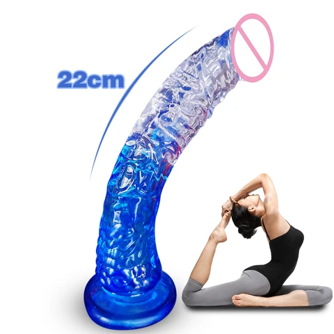 Реалистичный искусственный пенис 22 см, большой член, женское устройство для мастурбации, эротические секс-игрушки для пар