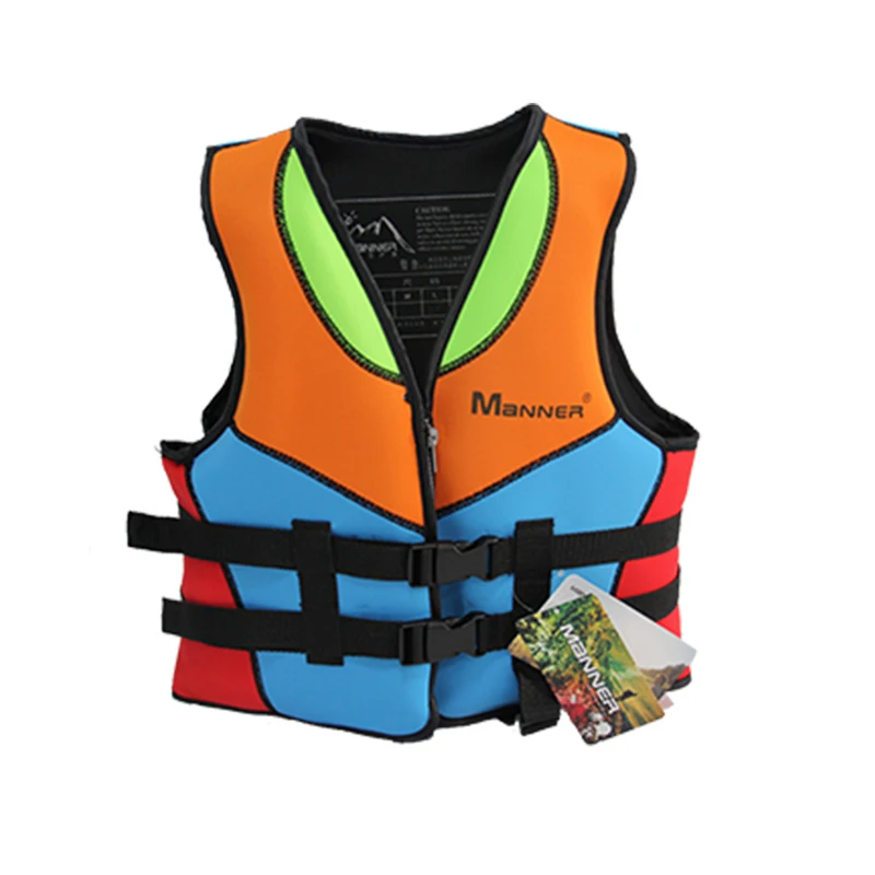 

Children's Swimming Neoprene Life Jackets Boys and Girls Buoyancy Floating Vest Beach Swim Practice Assisted Safety Life Jacket