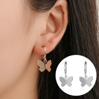 2pc fashion female earrings butterfly earrings butterfly metal have personality elegant earrings