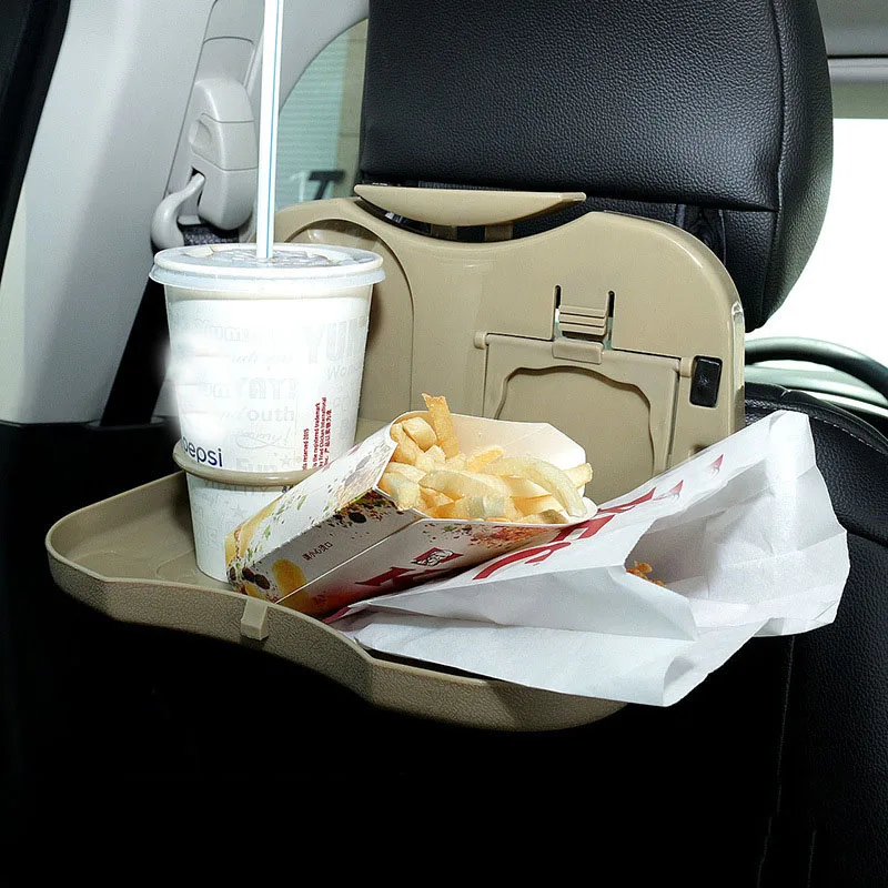 

1Pc Folding Universal Car Bracket for Food Tray Drink Holder Auto Back Rear Seat Table Tray Phone Holder Car Storage Box