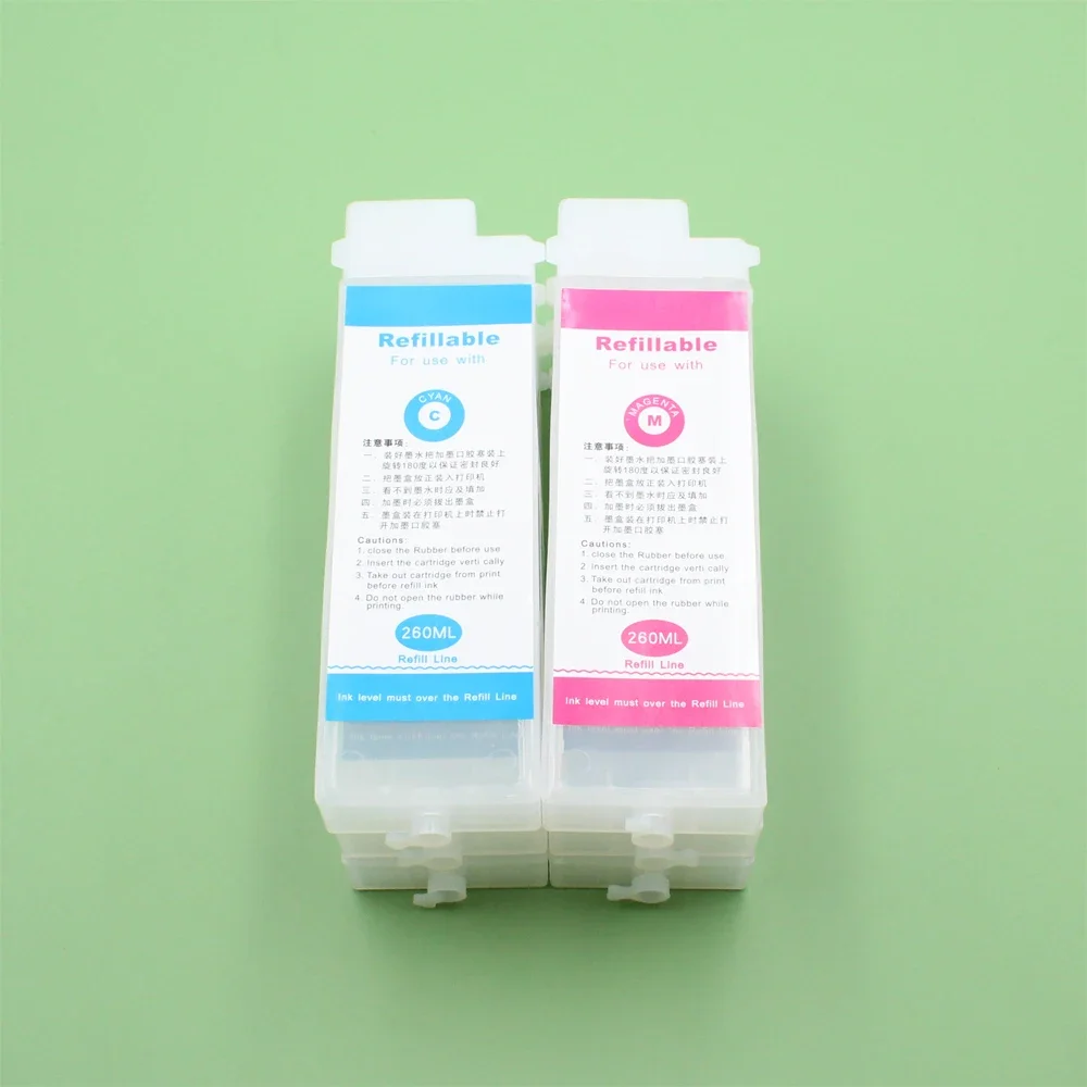 Картриджи для принтера Canon iPF500 iPF510 iPF600 iPF605 iPF610 iPF700 iPF710 iPF720 с чипом 260 мл