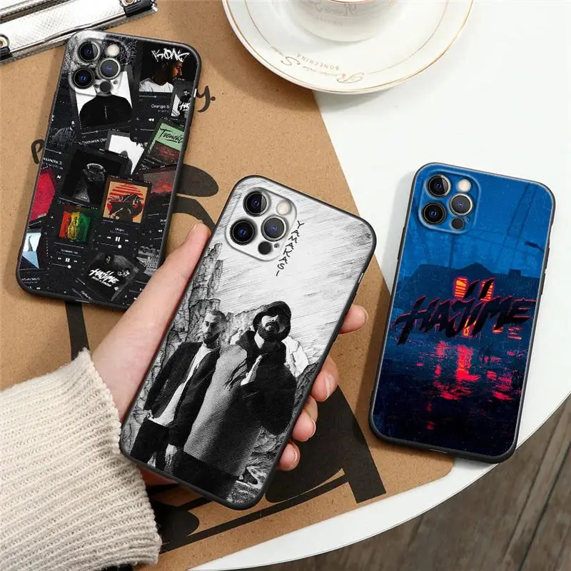 

Hajime Miyagi Black Silicone Phone Case for IPhone 12 11 13 14 Pro Max XS XR X 8 7 Plus SE Cover Music Russia Andy Panda Fundas