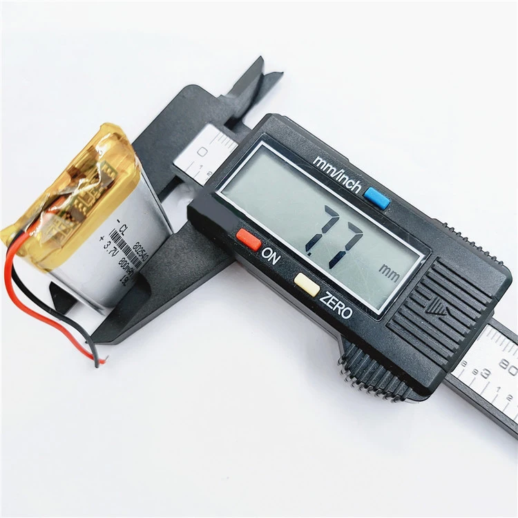 Фото Литий-полимерный перезаряжаемый аккумулятор 3.7V 800mAh 802540 с разъемом PH2.0/XH2.54, модель 082540, для GPS-трекеров для животных и электронных термометров №3