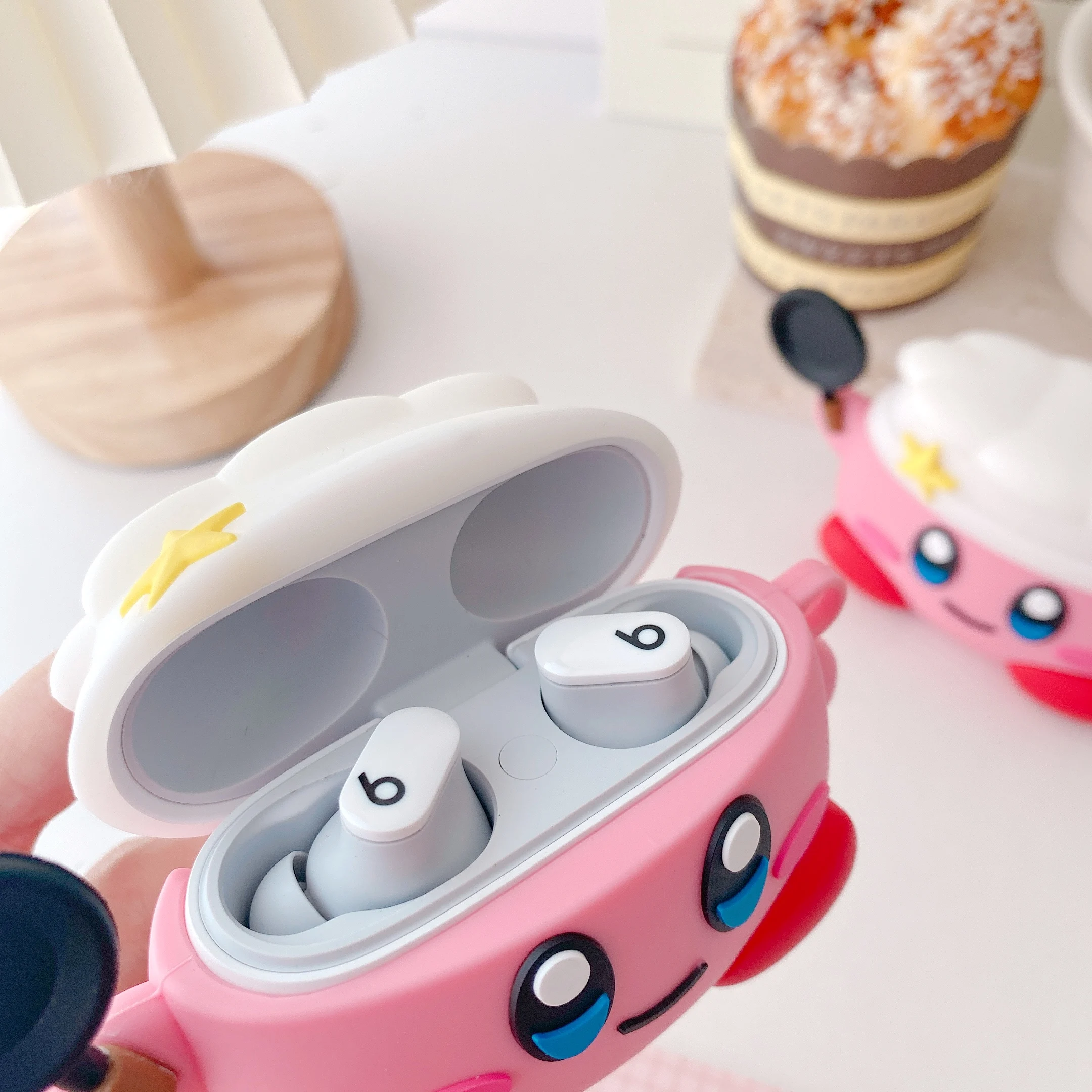 Мягкий силиконовый чехол для наушников с 3D рисунком | Электроника