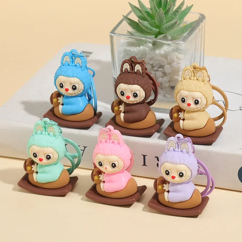 Новые брелки Labubu милые брелоки для ключей сумки украшения аксессуары мультяшные