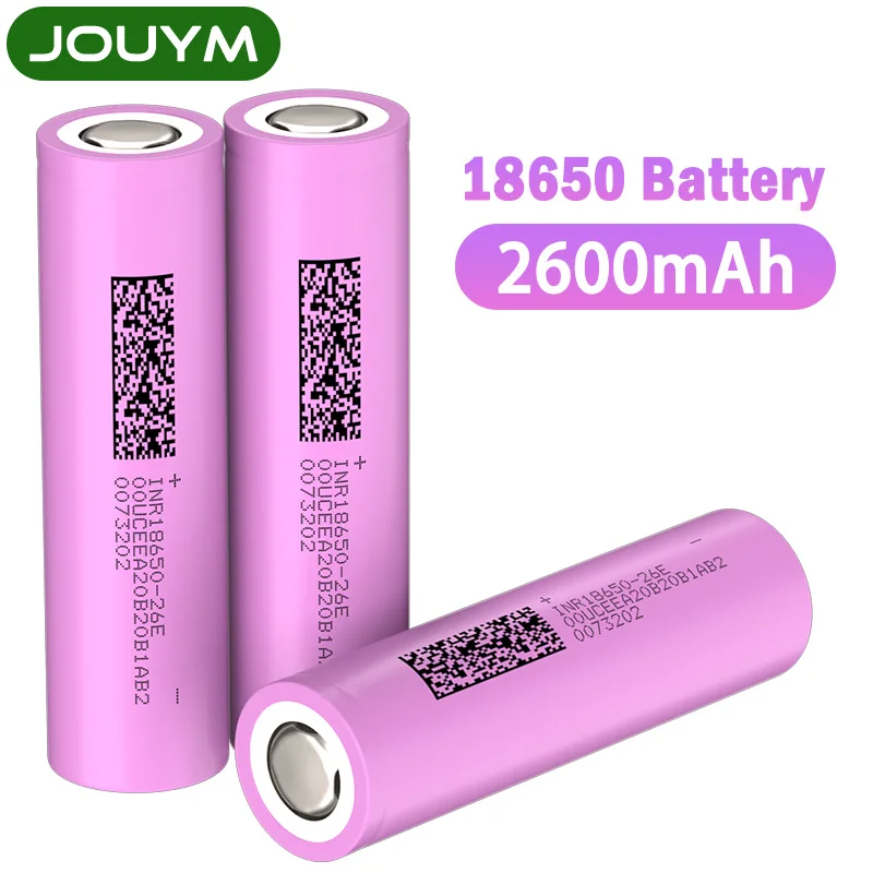100% оригинальный 18650 Аккумулятор 3,7 в 2600 мАч INR18650 26E перезаряжаемые литиевые батареи