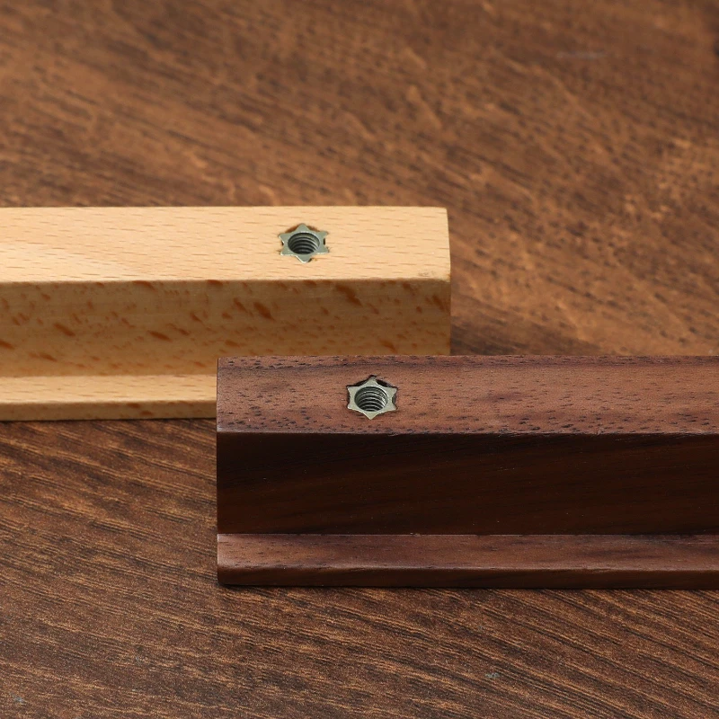 Деревянные ручки для мебели из ореха ящиков кухонных шкафов и комода шкафа |