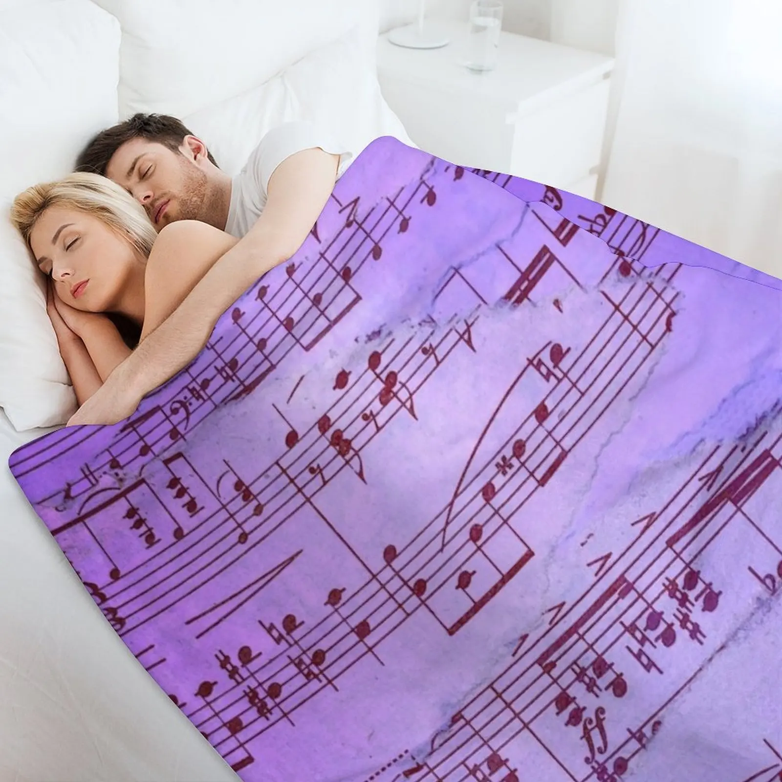 Синий лист музыка на бумаге плед-мачете диван-кровать термобелье для путешествий