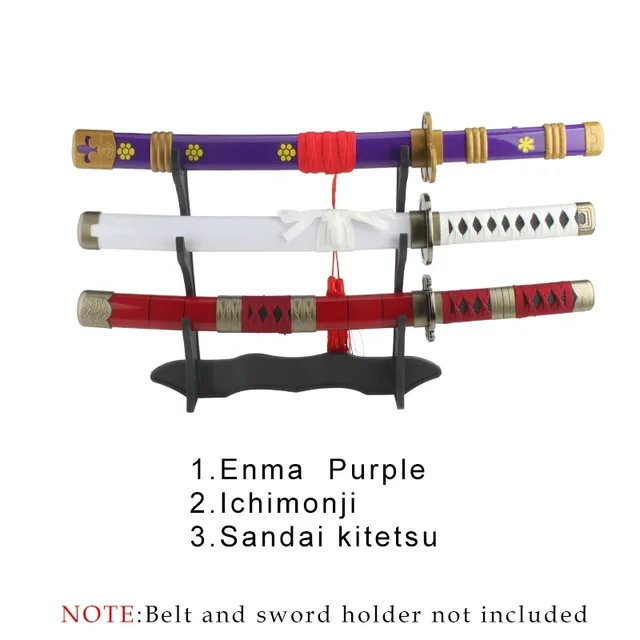 Катана Зоро набор 3 шт бамбук 60 см | AliExpress