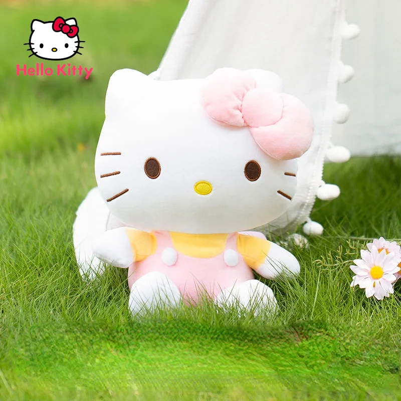 

Плюшевая кукла Hello Kitty, кукла для девочки, спальни, прикроватная декоративная подушка, подушка, милая конусная мягкая набивная кукла, праздни...